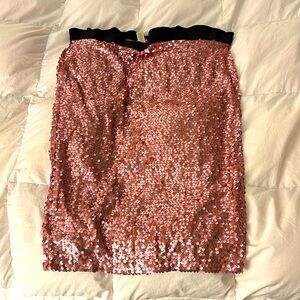 DownEast pencil skirt! Barbie Pink sequins galore!